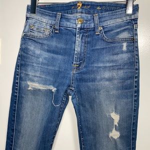 7 FOR ALL MANKIND skinny distressed as 24